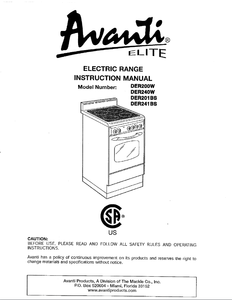 Imagen de la primera página del manual del dispositivo DER240W
