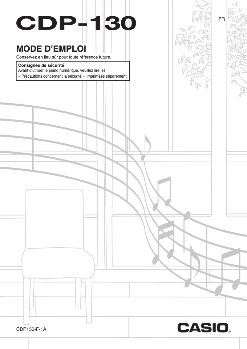 Imagen de la primera página del manual del dispositivo CDP-130