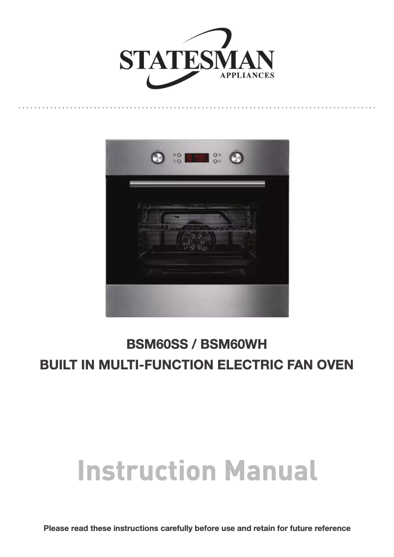 Imagen de la primera página del manual del dispositivo BSM60WH
