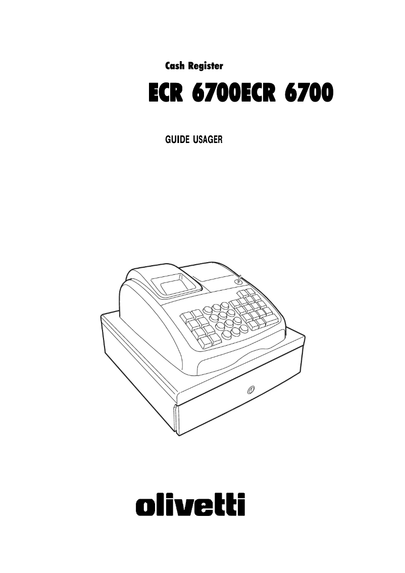 Imagen de la primera página del manual del dispositivo ECR 6700