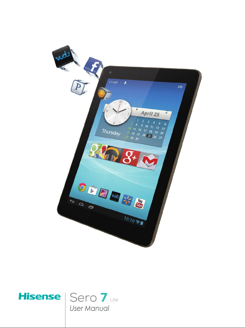 Página nº 1 - Manual de usuario Hisense Sero 7 Lite
