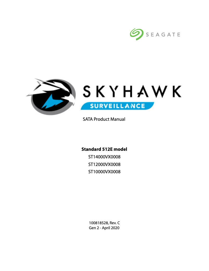 Imagen de la primera página del manual del dispositivo SkyHawk