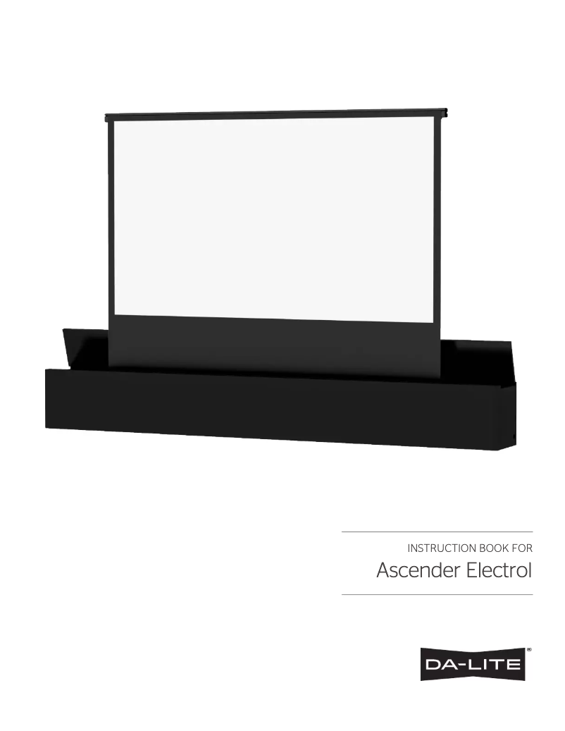 Imagen de la primera página del manual del dispositivo Ascender Electrol 84766E