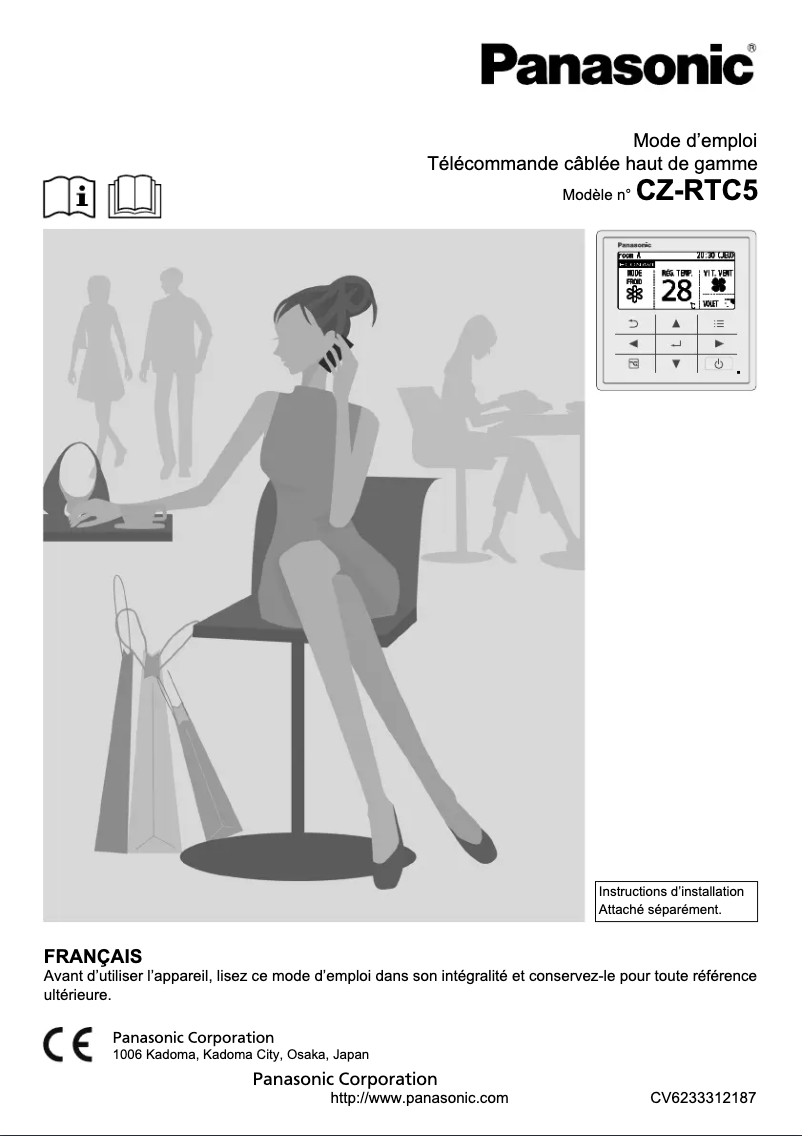 Imagen de la primera página del manual del dispositivo CZ-RTC5