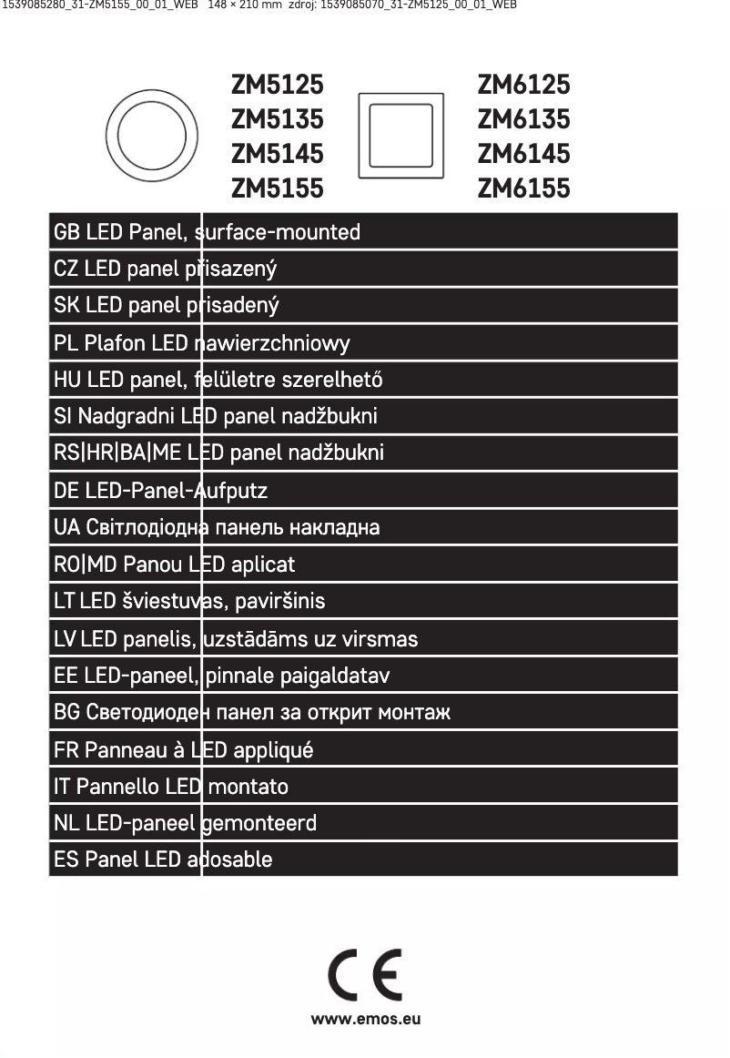 Página 1 del manual Manual de usuario Emos ZM5155