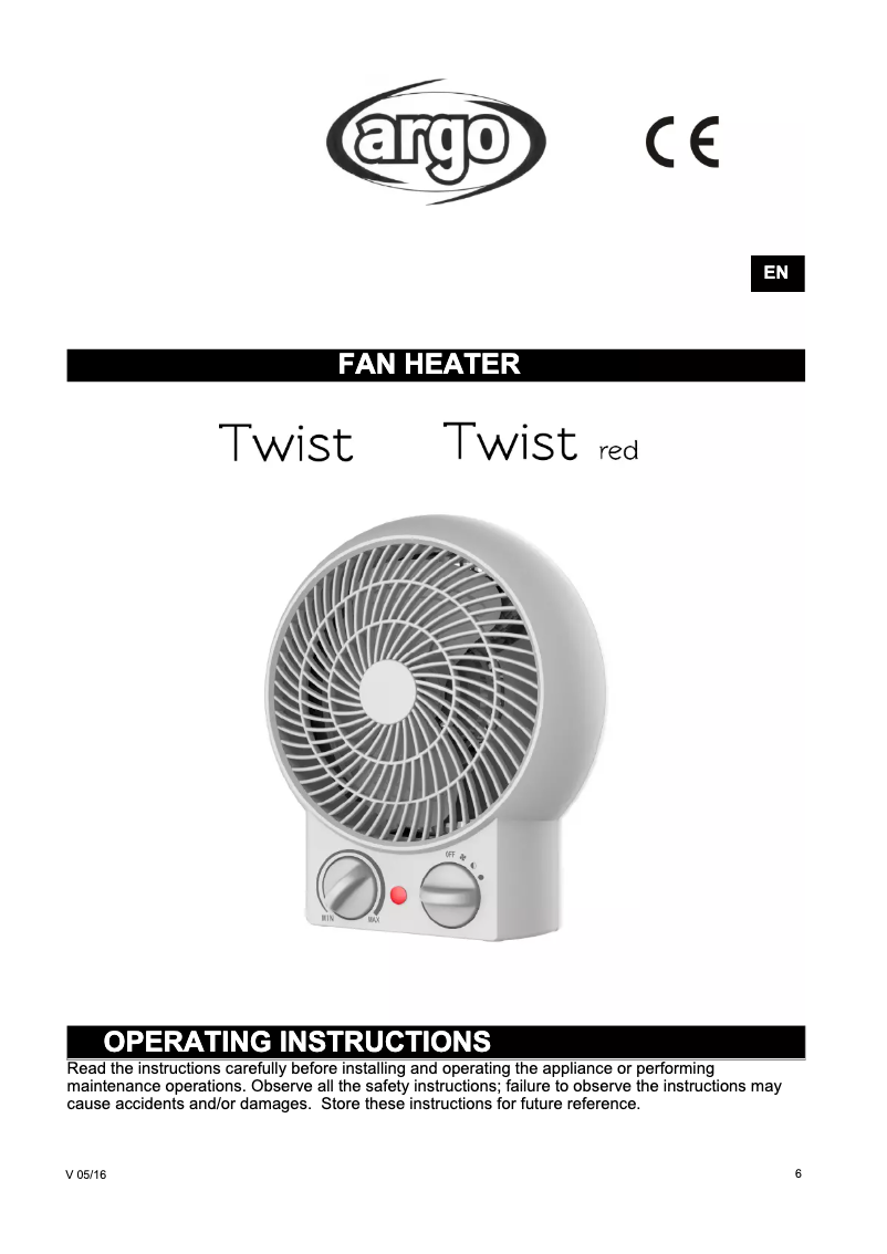 Imagen de la primera página del manual del dispositivo Twist