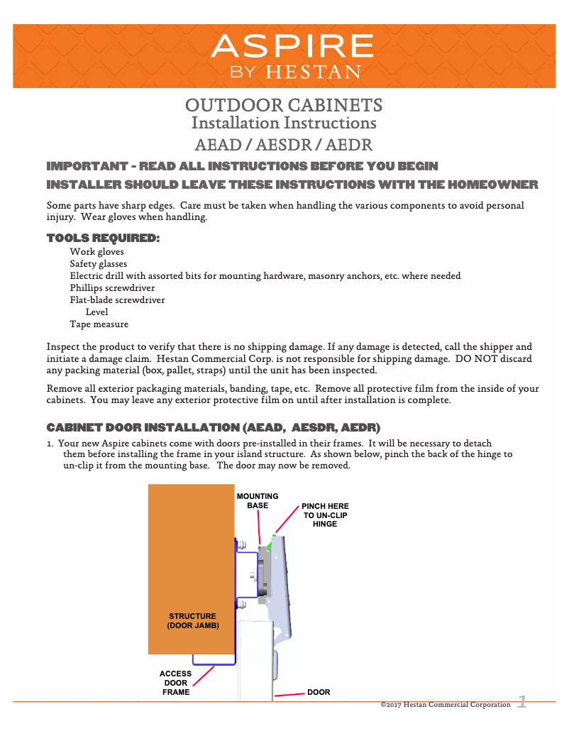 Imagen de la primera página del manual del dispositivo AESDR36