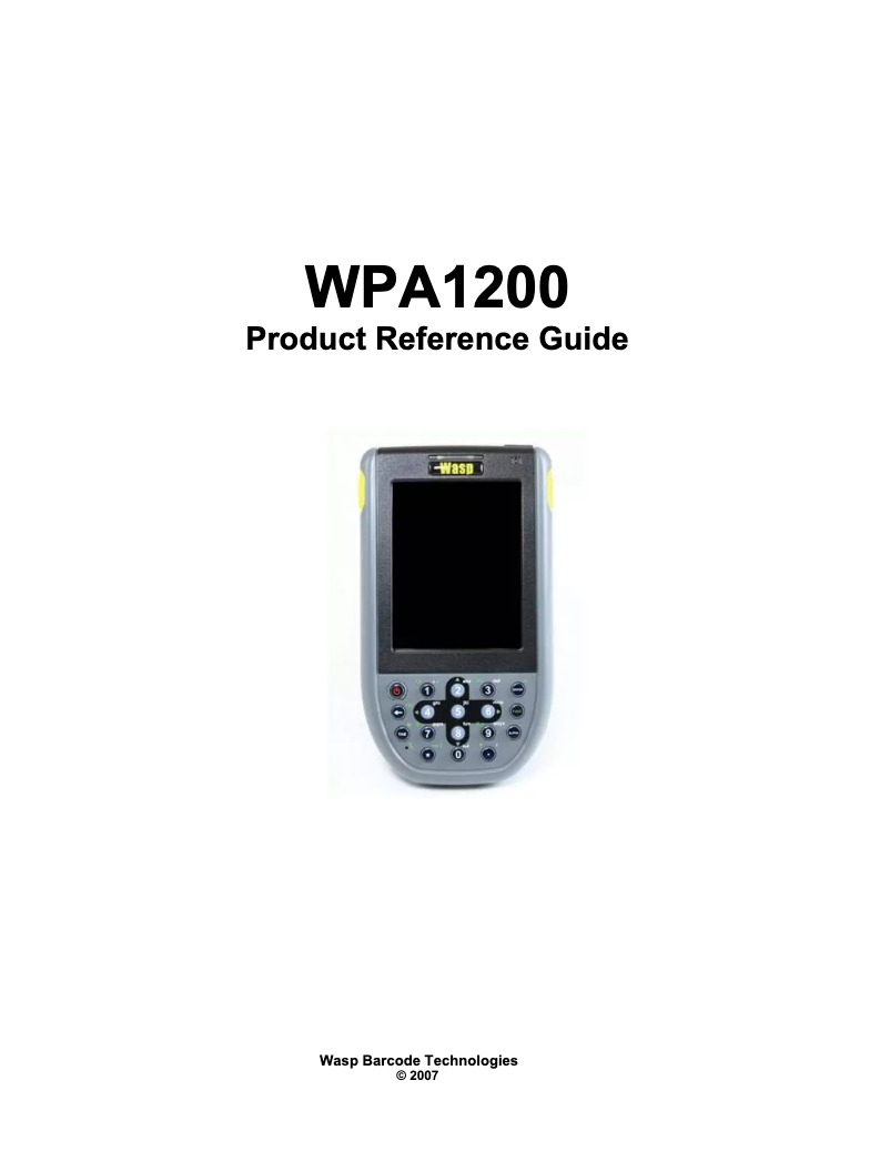 Página 1 del manual Manual de usuario Wasp WPA1200