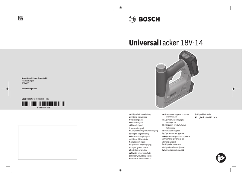 Página nº 1 - Manual de usuario Bosch UniversalTacker 18V-14