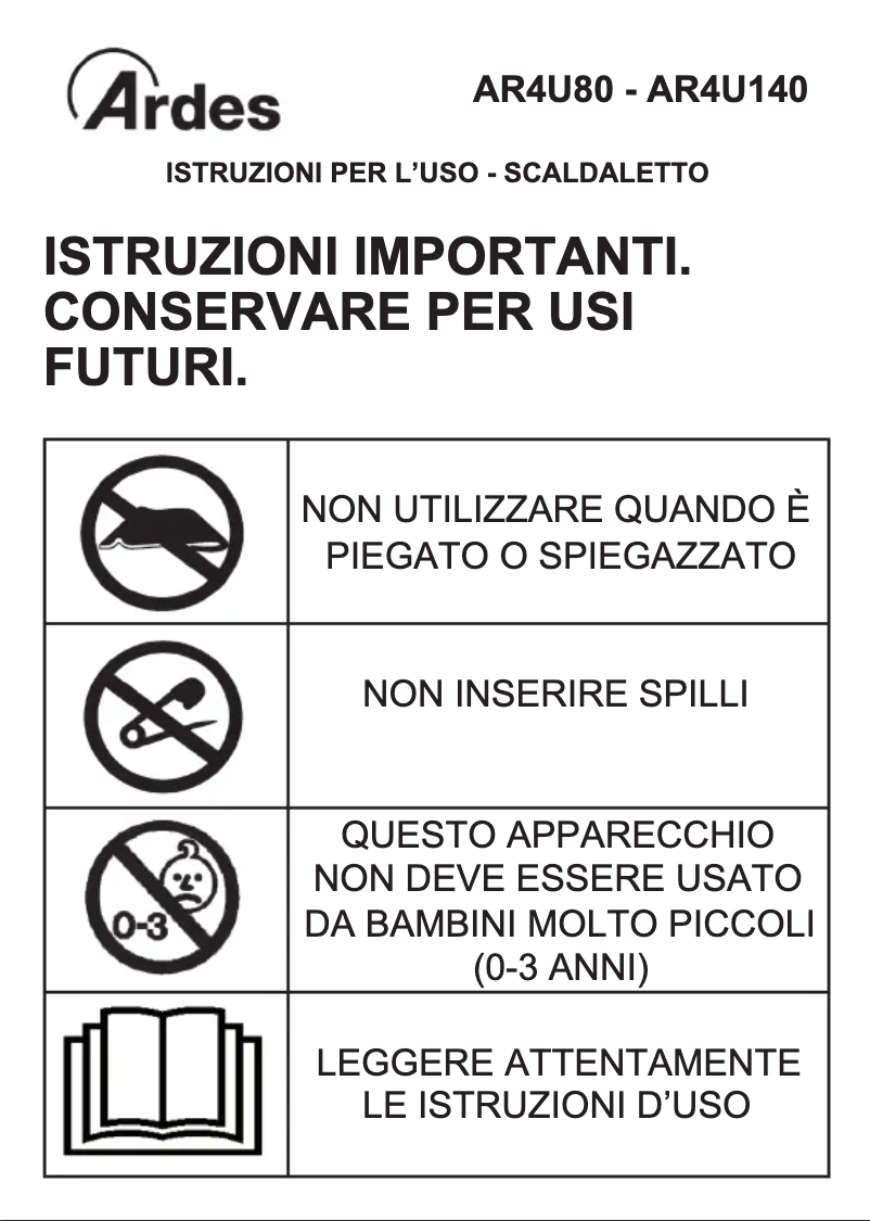 Página 1 del manual Manual de usuario Ardes AR4U140