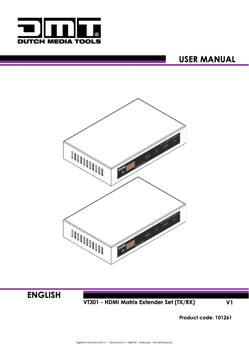 Imagen de la primera página del manual del dispositivo VT301