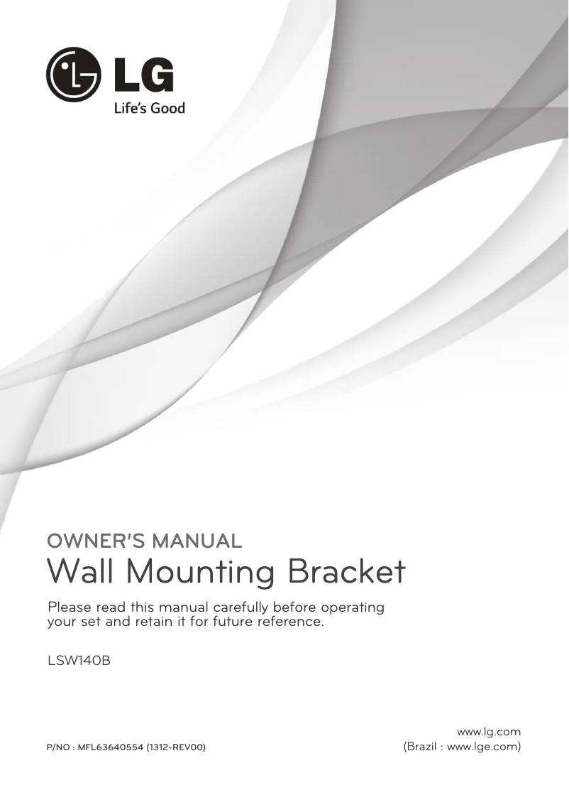 Imagen de la primera página del manual del dispositivo LSW140B