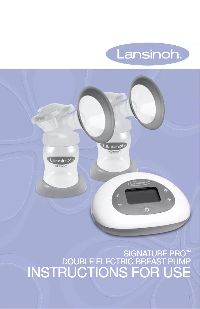 Página 1 del manual Manual de usuario Lansinoh SignaturePro