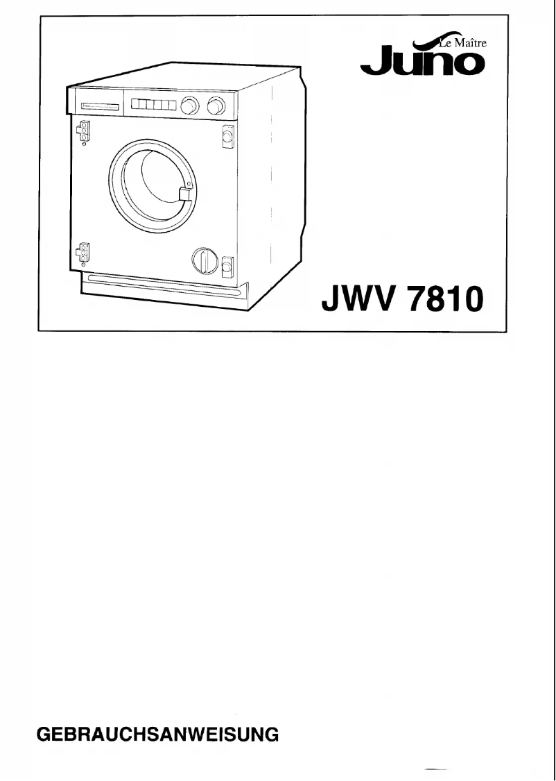 Imagen de la primera página del manual del dispositivo JWV7810