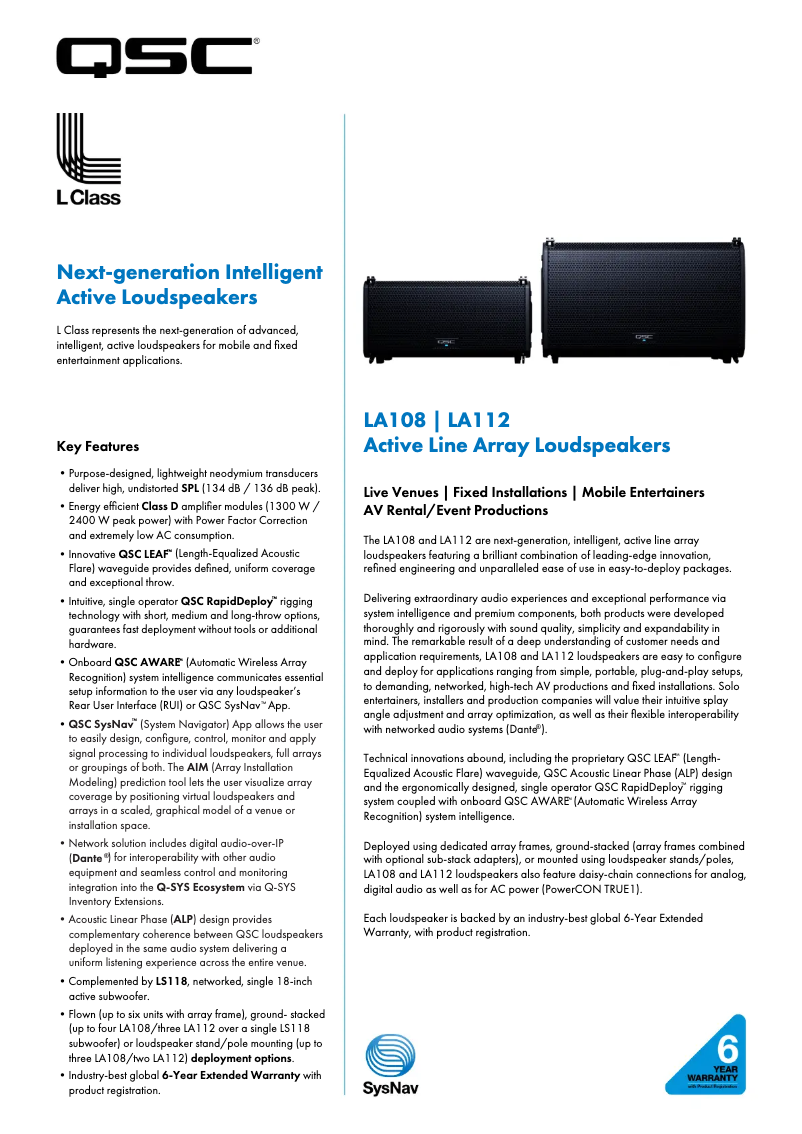 Imagen de la primera página del manual del dispositivo LA108