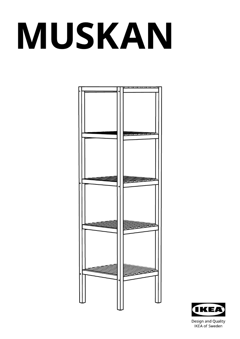 Página 1 del manual Manual de usuario Ikea MUSKAN 305.624.66