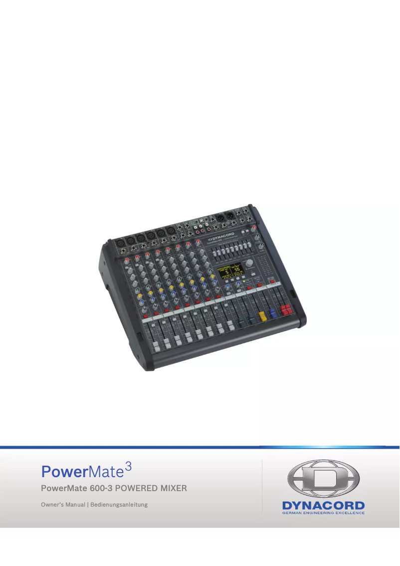 Imagen de la primera página del manual del dispositivo Powermate 600-3