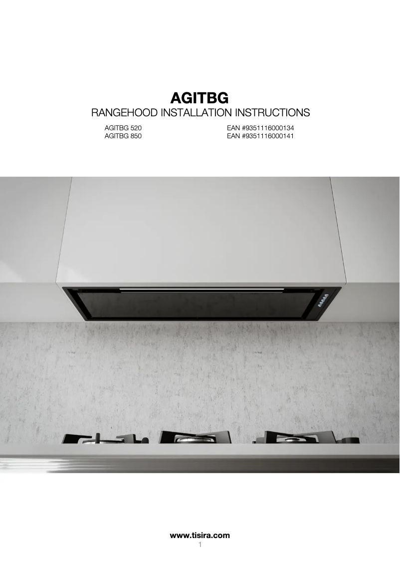 Imagen de la primera página del manual del dispositivo AGITBG850