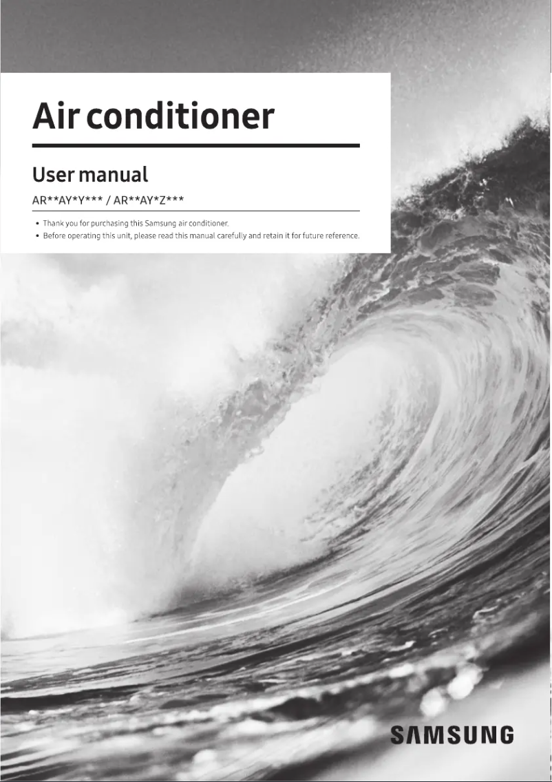 Imagen de la primera página del manual del dispositivo AR24AY4YAWKXNA