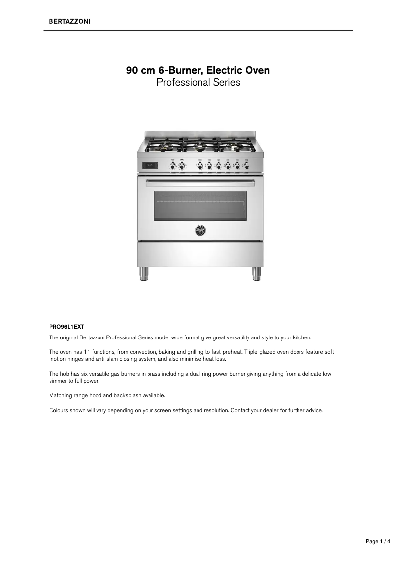 Imagen de la primera página del manual del dispositivo PRO96L1EXT