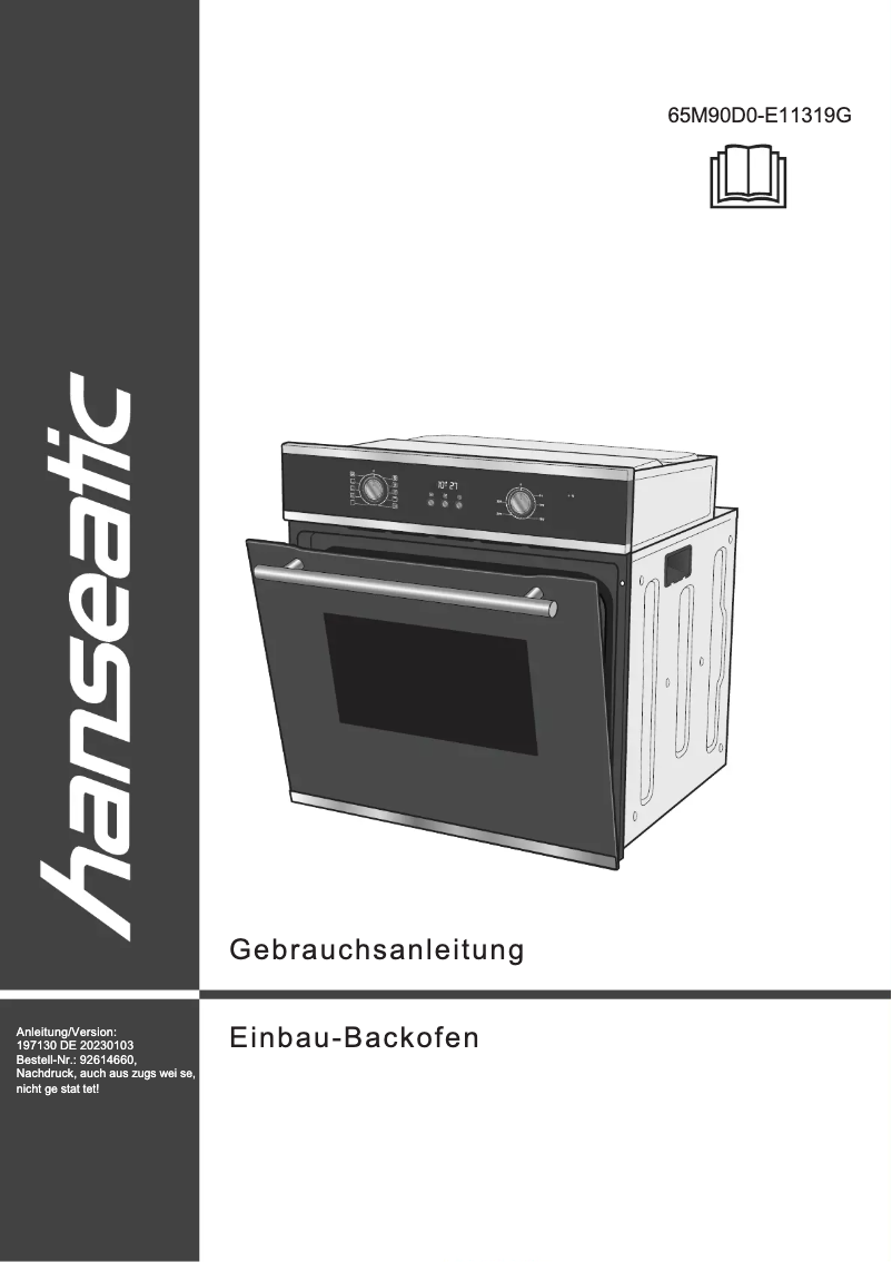 Página nº 1 - Manual de usuario Hanseatic 65M90D0-E11319G