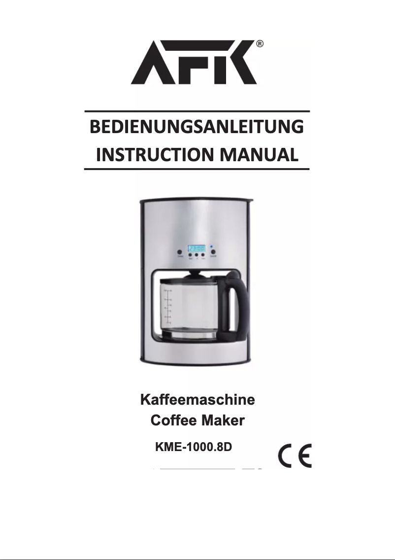 Página nº 1 - Manual de usuario AFK KME-1000.8D