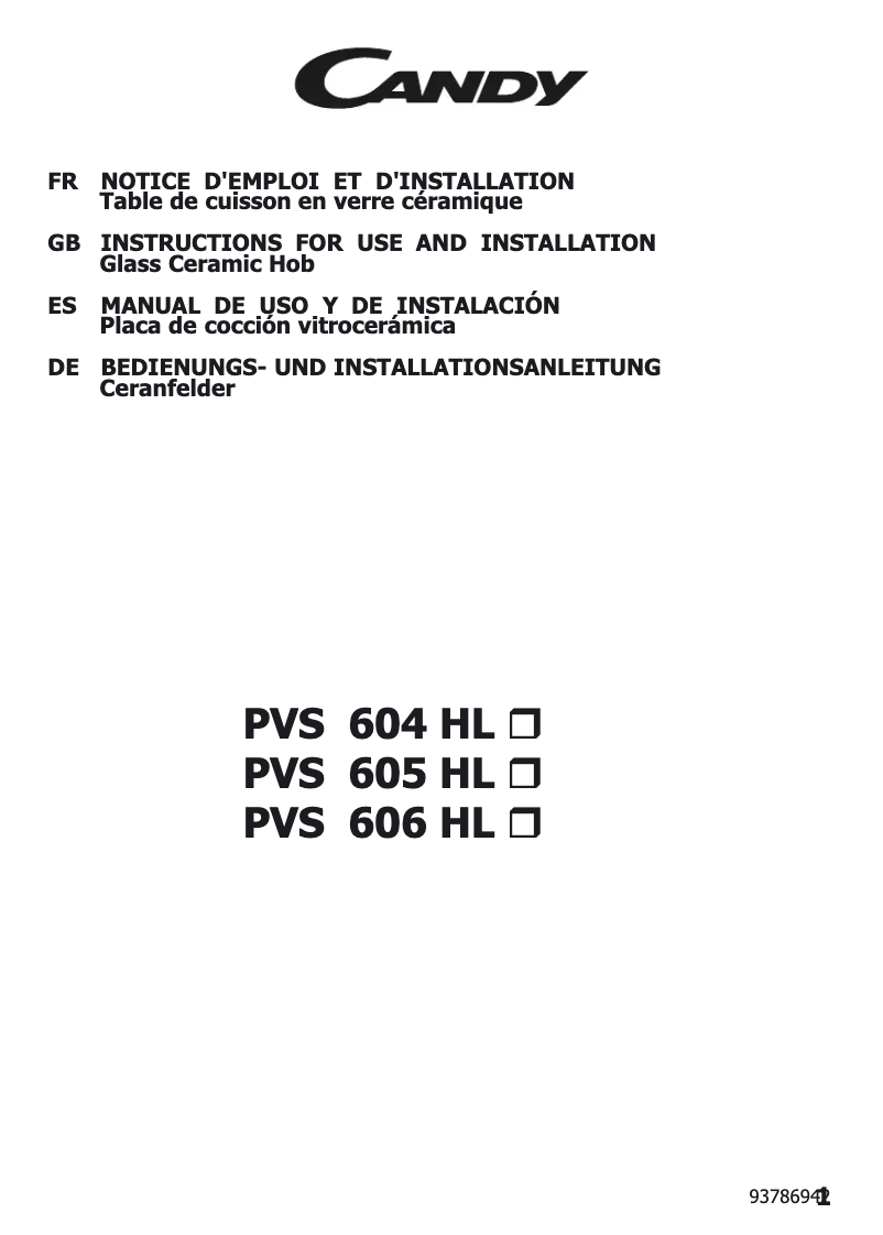 Imagen de la primera página del manual del dispositivo PC PVS605HLX