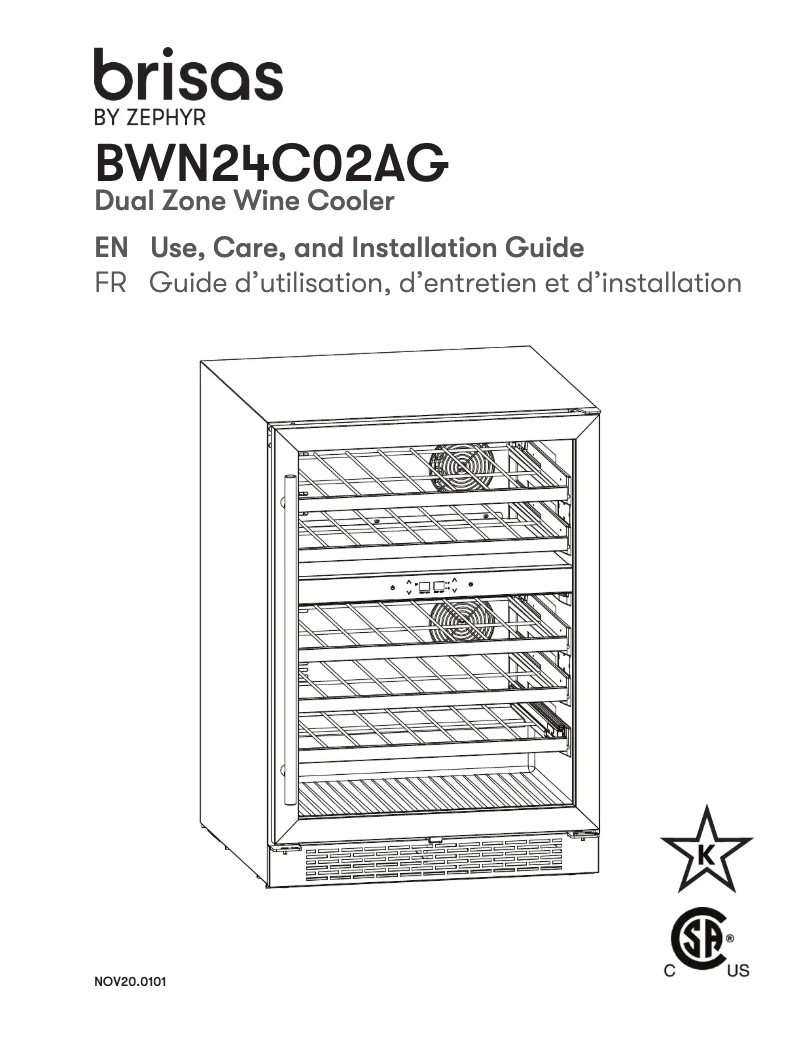 Imagen de la primera página del manual del dispositivo BWN24C02AG