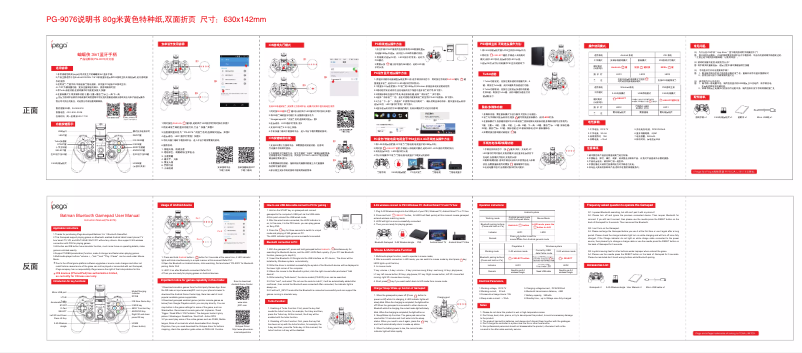 Imagen de la primera página del manual del dispositivo PG-9076
