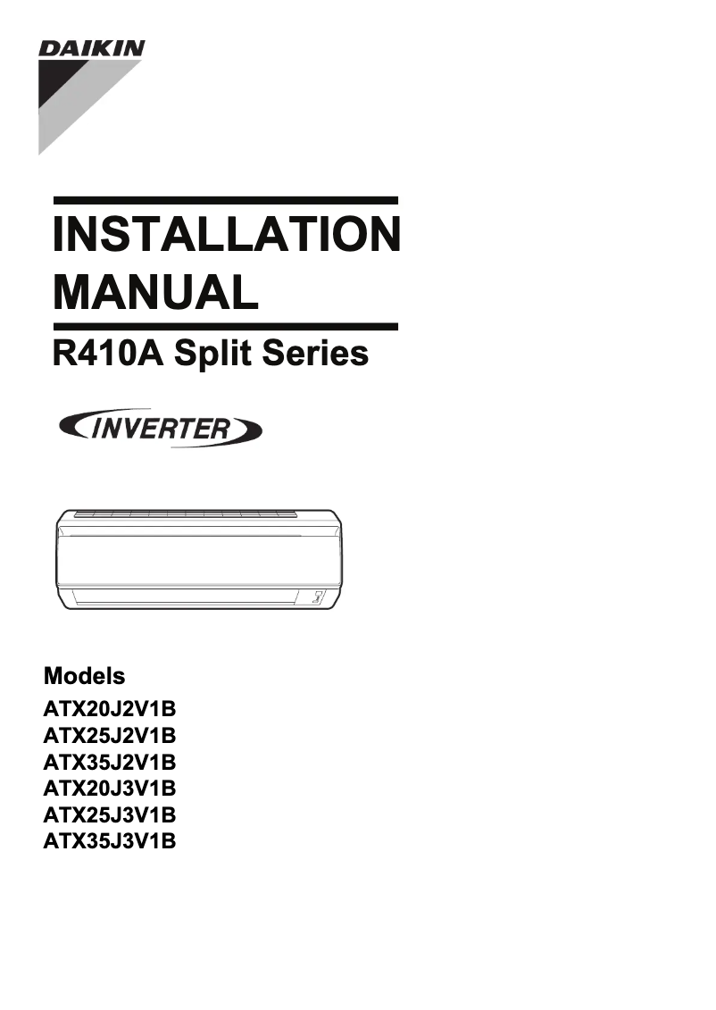 Imagen de la primera página del manual del dispositivo ATX25J3V1B