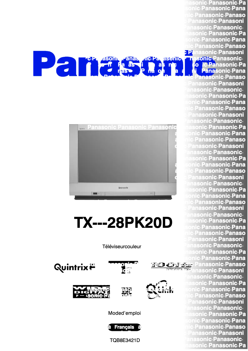 Imagen de la primera página del manual del dispositivo TX-28PK20D
