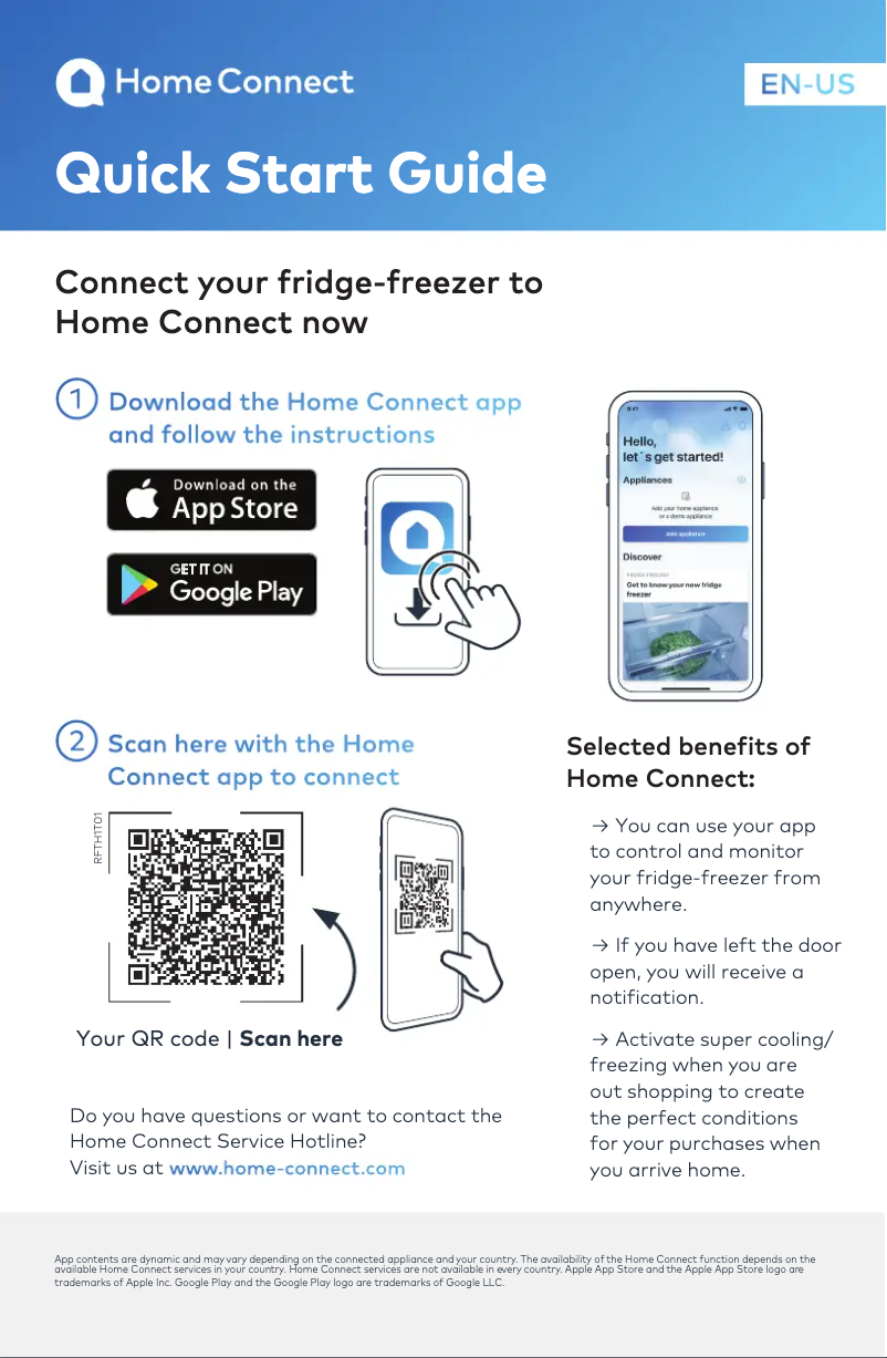 Página 1 del manual Guía de inicio rápido Thermador T48BT110NS