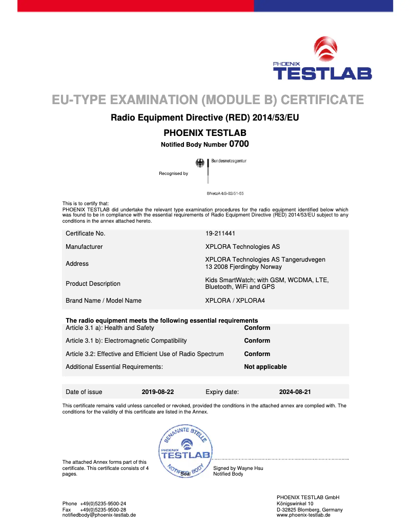 Imagen de la primera página del manual del dispositivo X4