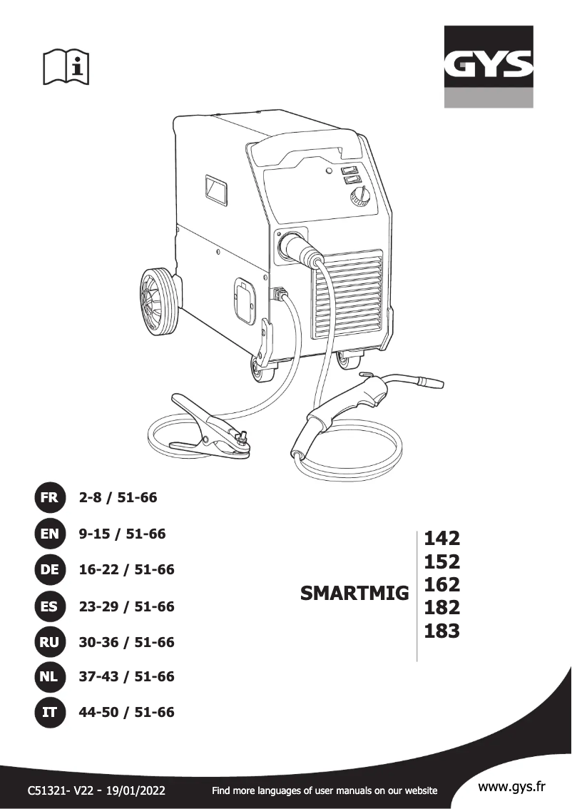 Imagen de la primera página del manual del dispositivo Smartmig 152