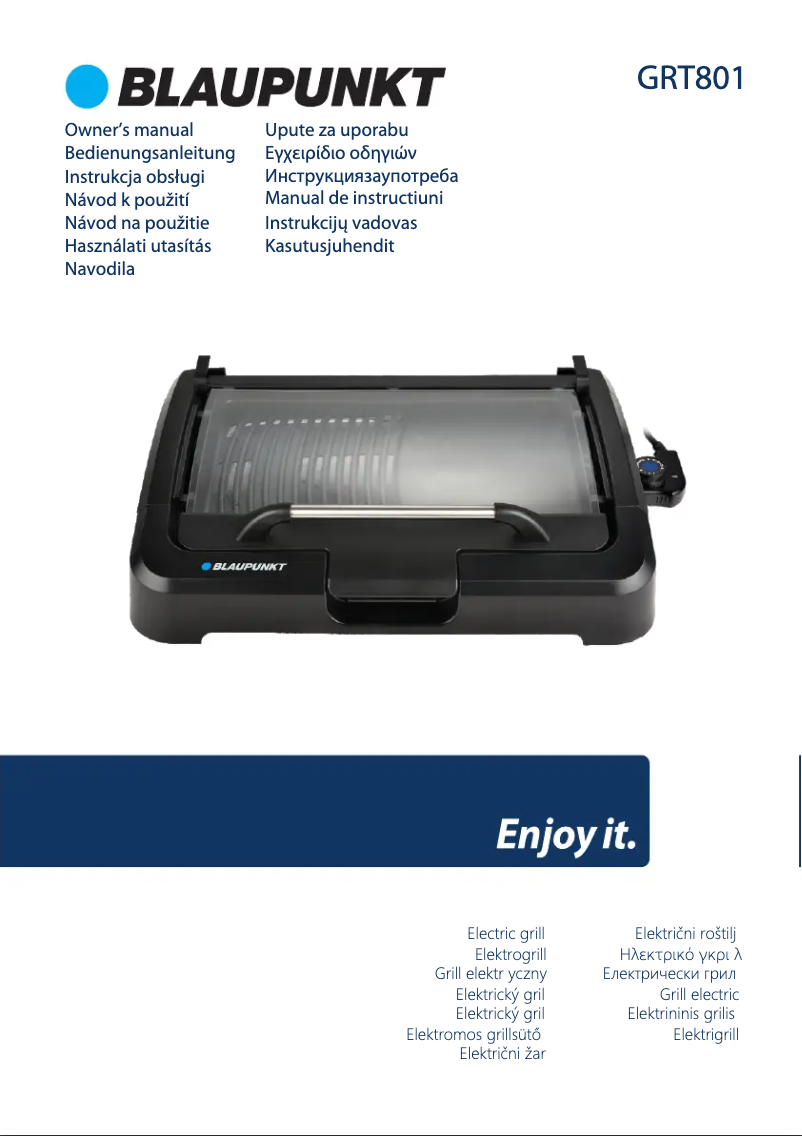 Imagen de la primera página del manual del dispositivo EGRT801