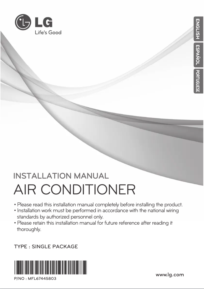 Página 1 del manual Manual de usuario LG AK-Q300DC00