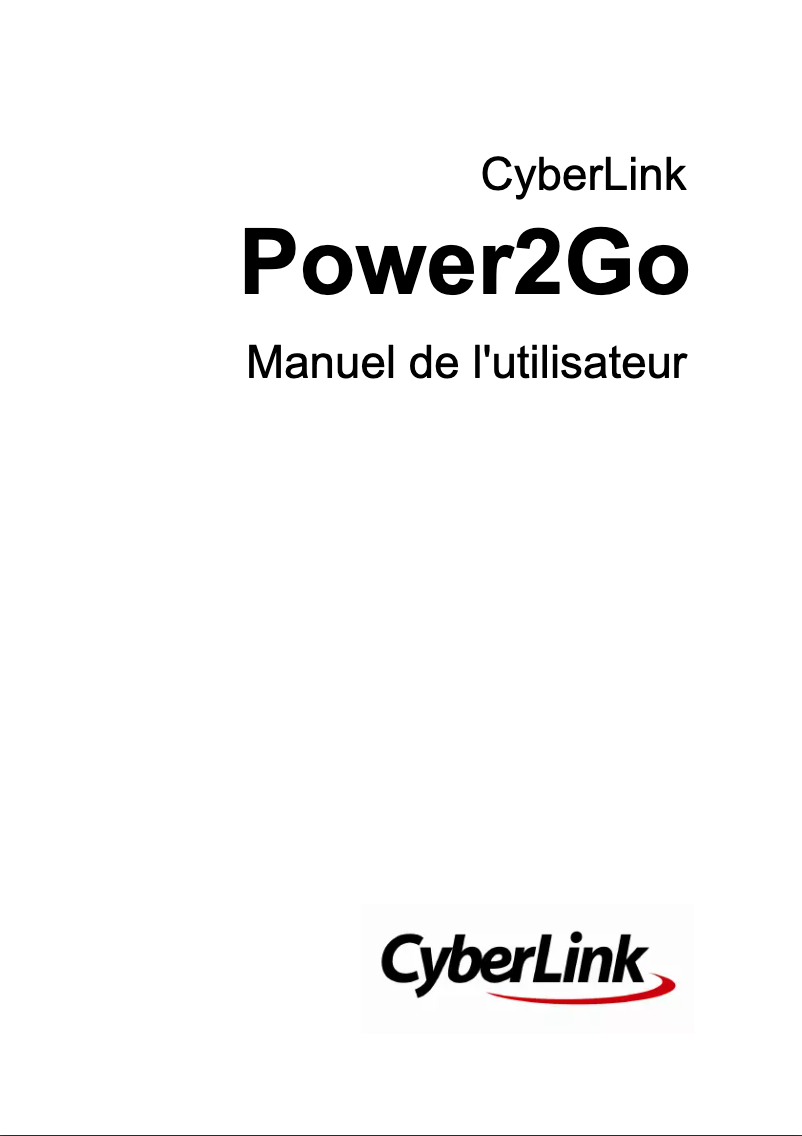 Página 1 del manual Manual de usuario Cyberlink Power2Go 9