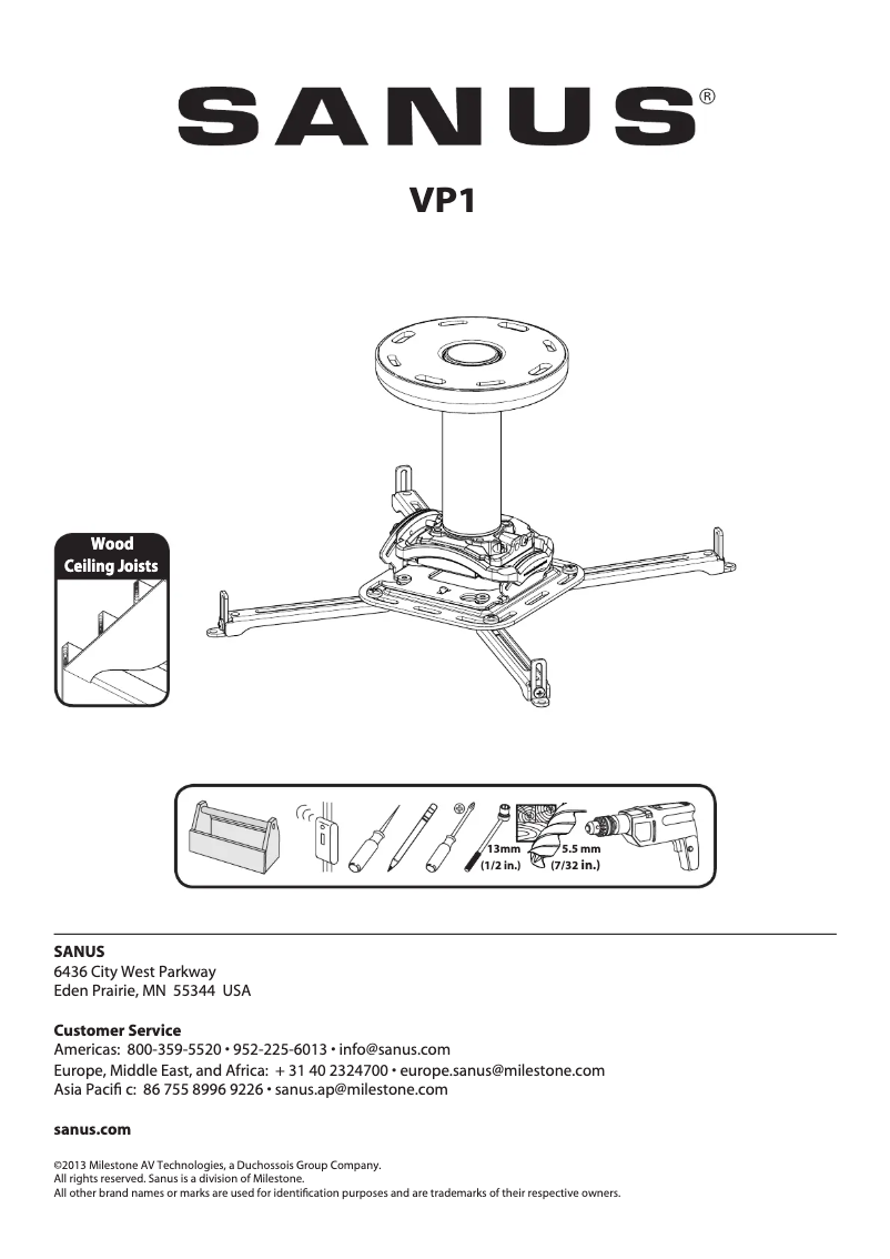 Imagen de la primera página del manual del dispositivo VP1