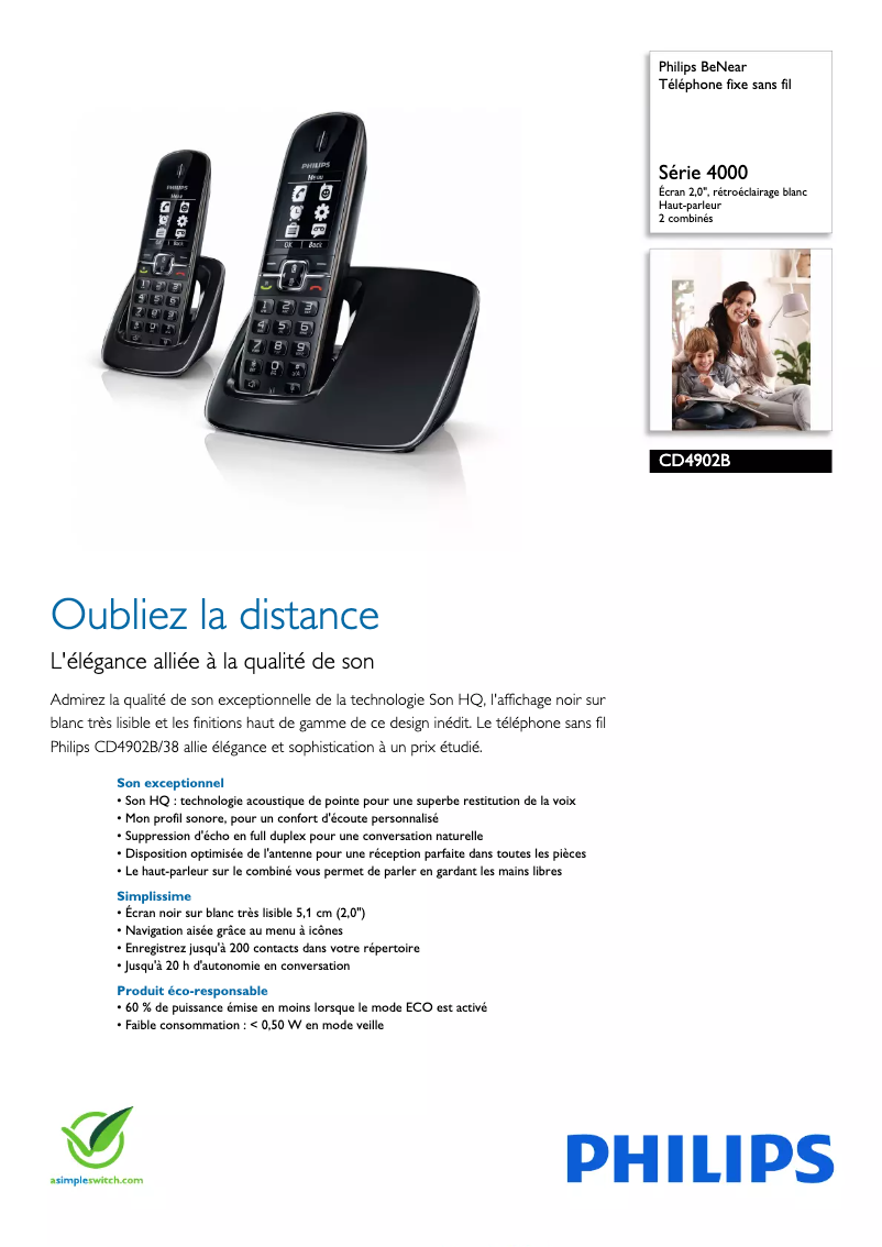 Imagen de la primera página del manual del dispositivo BeNear CD4902B