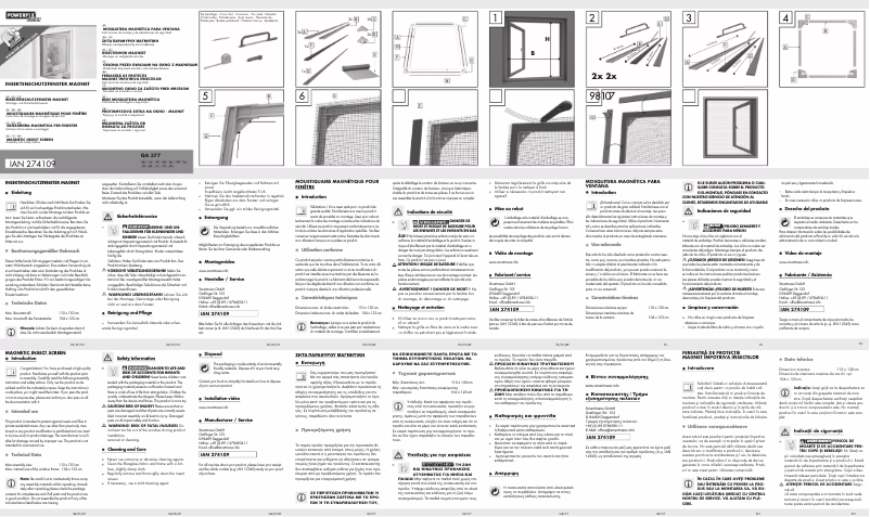 Imagen de la primera página del manual del dispositivo QA 377