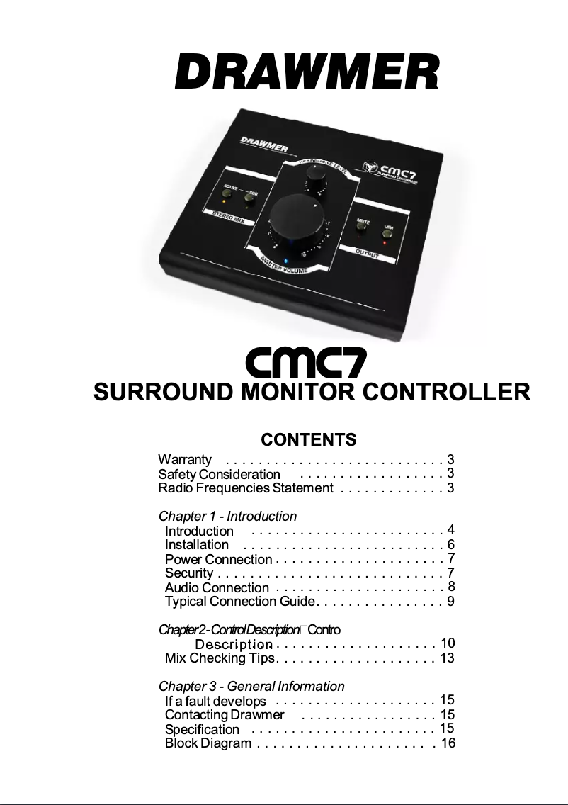 Imagen de la primera página del manual del dispositivo CMC7
