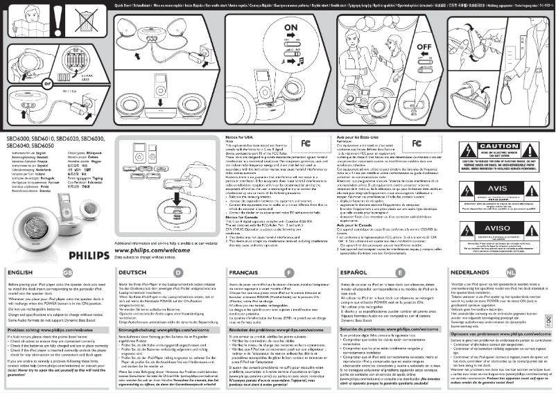 Página nº 1 - Manual de usuario Philips SBD6010