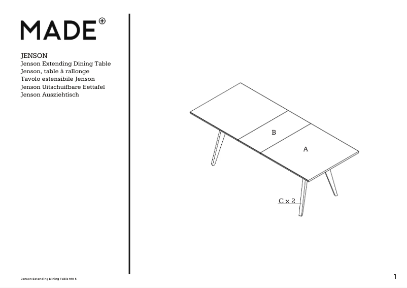 Imagen de la primera página del manual del dispositivo Jenson