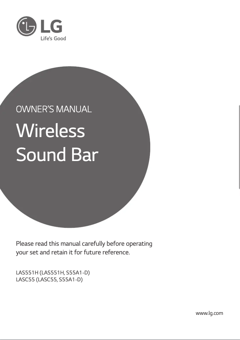 Página nº 1 - Manual de usuario LG LASC55