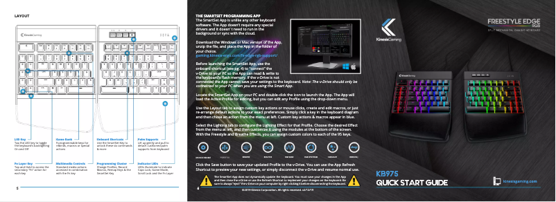 Página nº 1 - Manual de usuario Kinesis Freestyle Edge RGB KB975