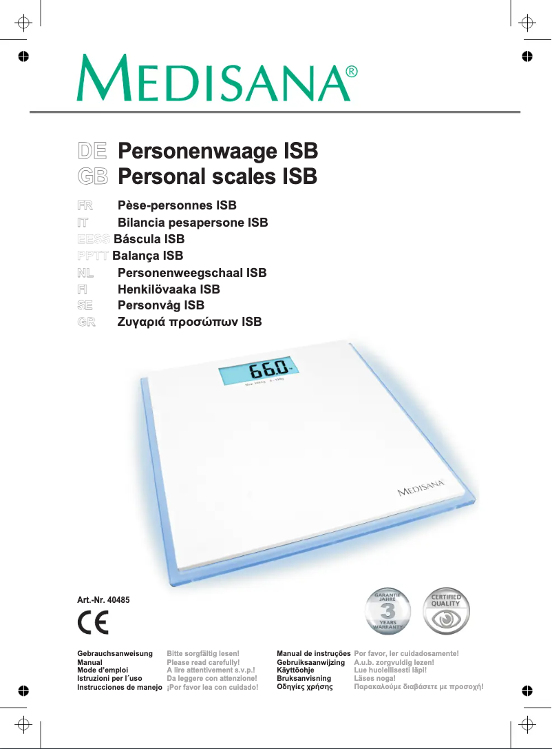 Imagen de la primera página del manual del dispositivo ISB