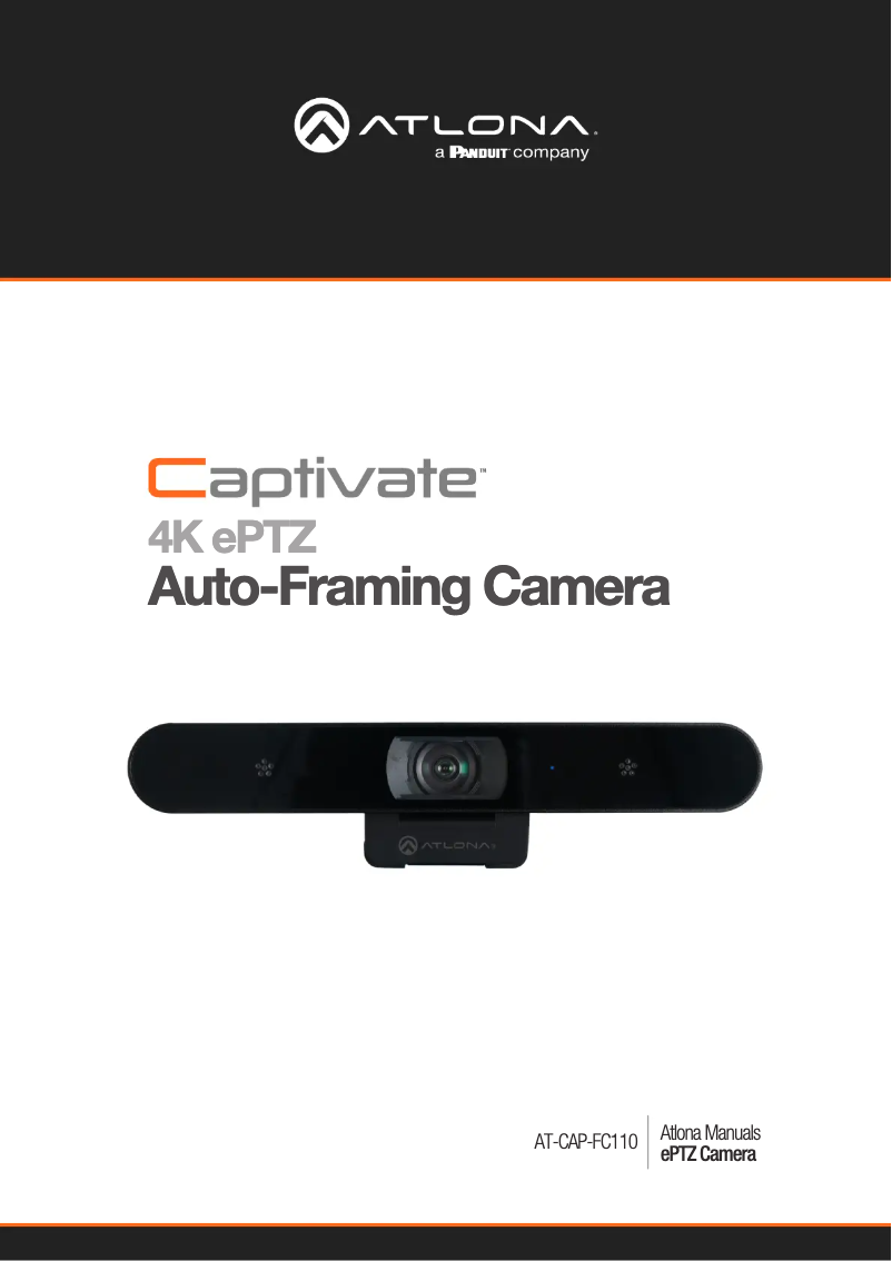 Imagen de la primera página del manual del dispositivo AT-CAP-FC110