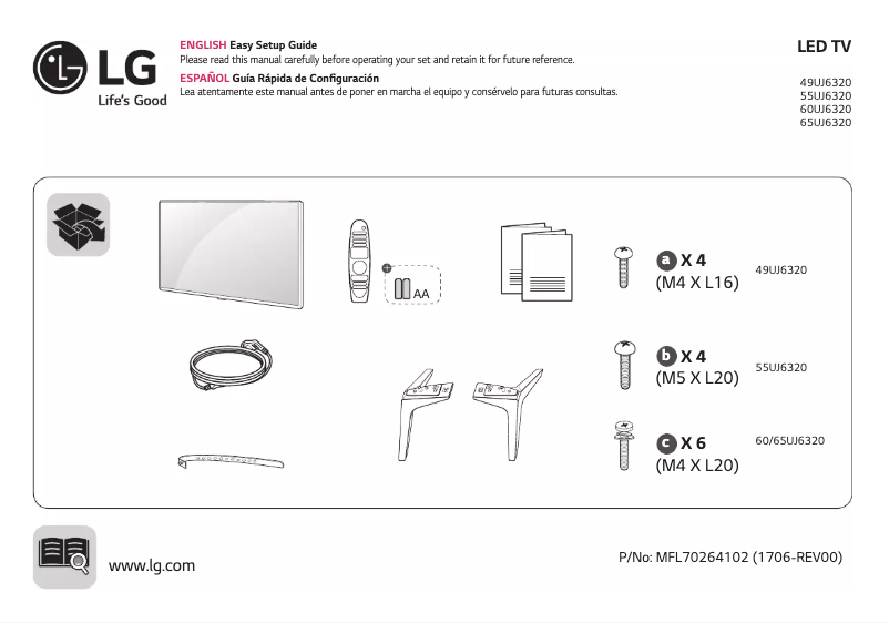 Página 1 del manual Manual de usuario LG 49UJ6320