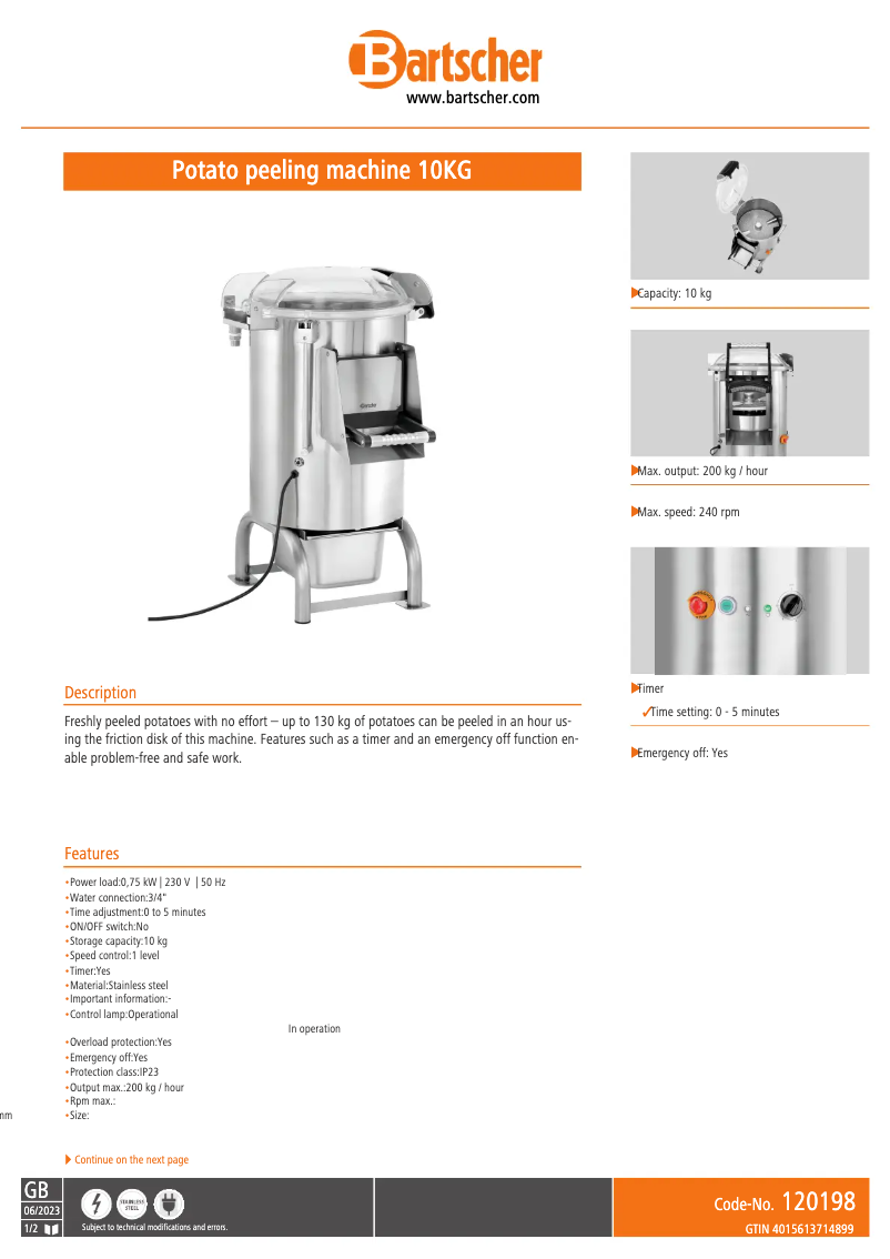 Imagen de la primera página del manual del dispositivo 120198