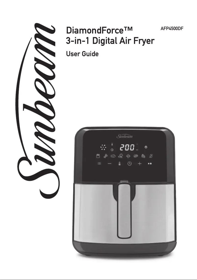 Página 1 del manual Manual de usuario Sunbeam DiamondForce 3-in-1 AFP4500